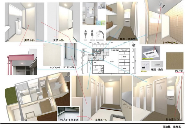 リアルタイム3Dのパース例-施設改装プレゼン