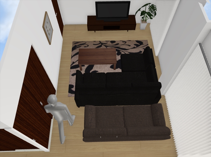 【希望の家具を部屋に置いた時のサイズ感は、3Dで確認すれば一目瞭然です】