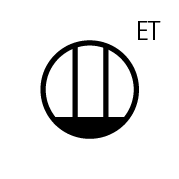 アースターミナル付コンセント記号図面記号