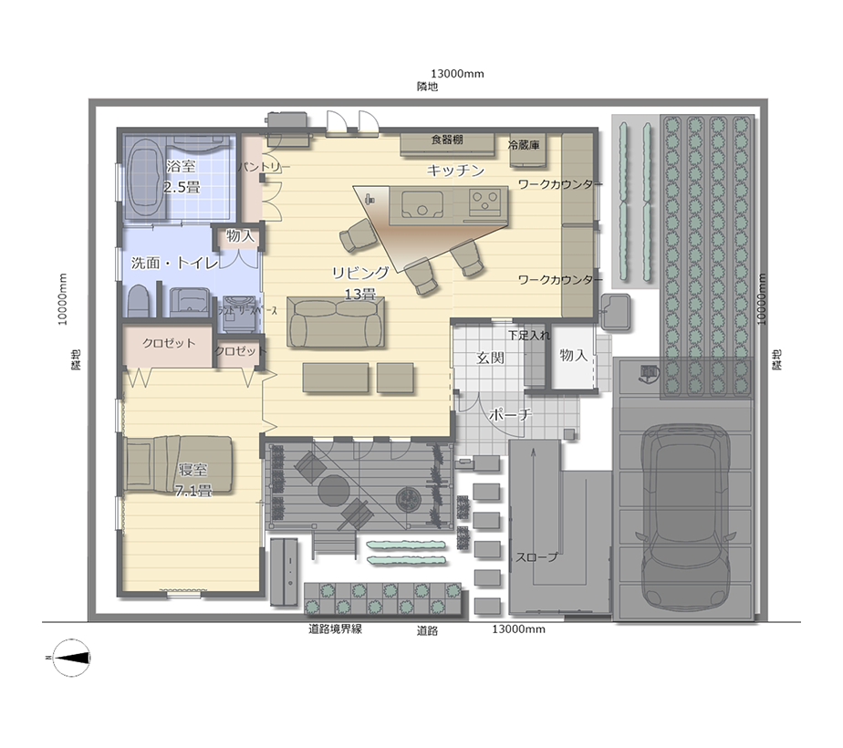終の住処間取り