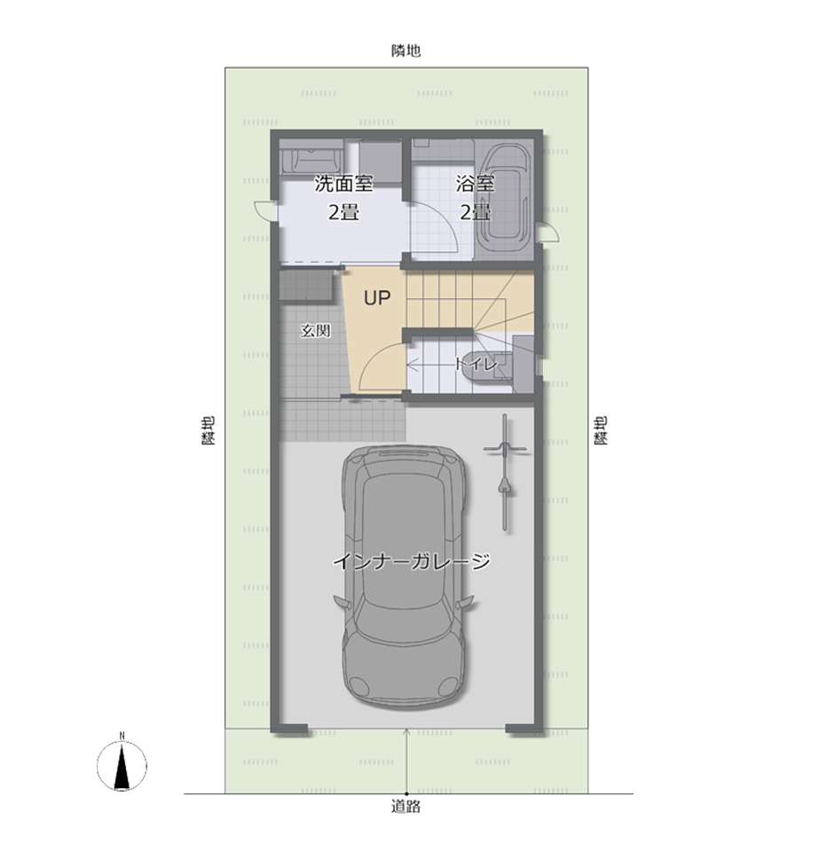 共働き夫婦の間取り(狭小住宅の間取り)