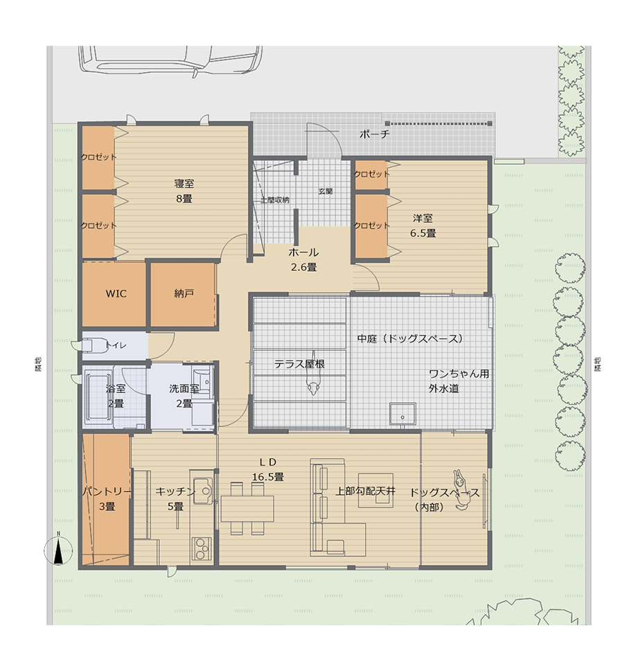 犬と暮らす間取り
