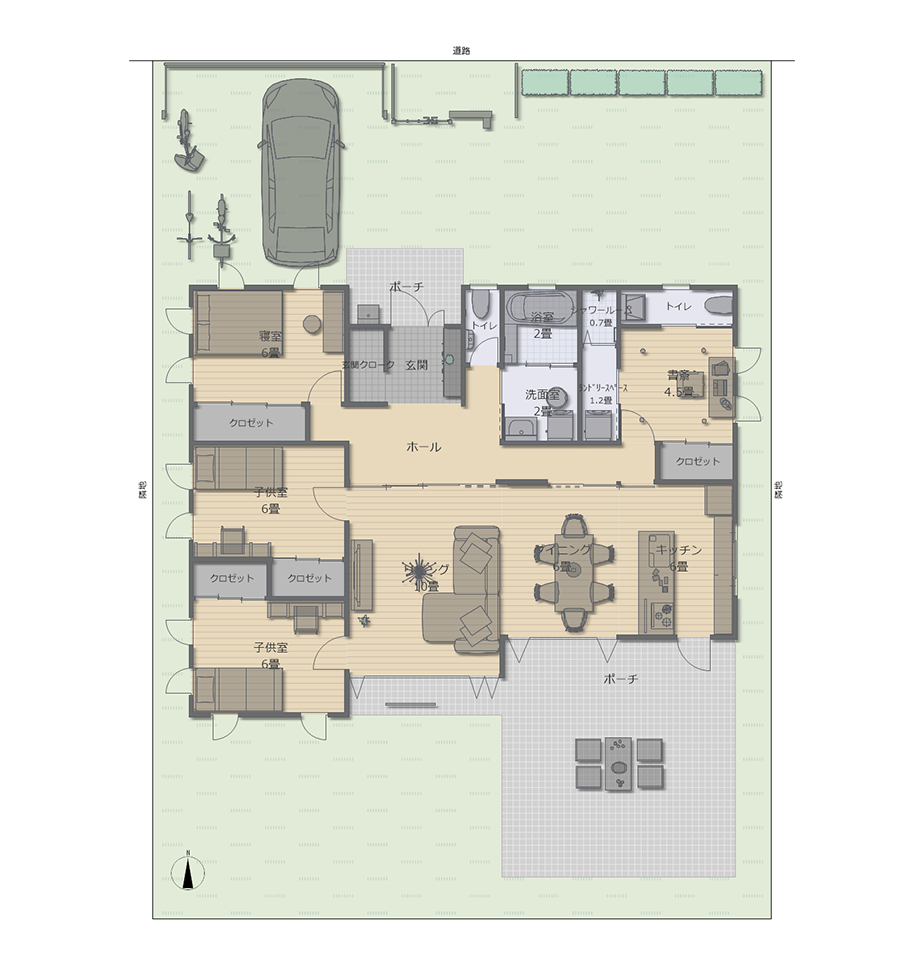 ウイルスを持ち込ませない間取り