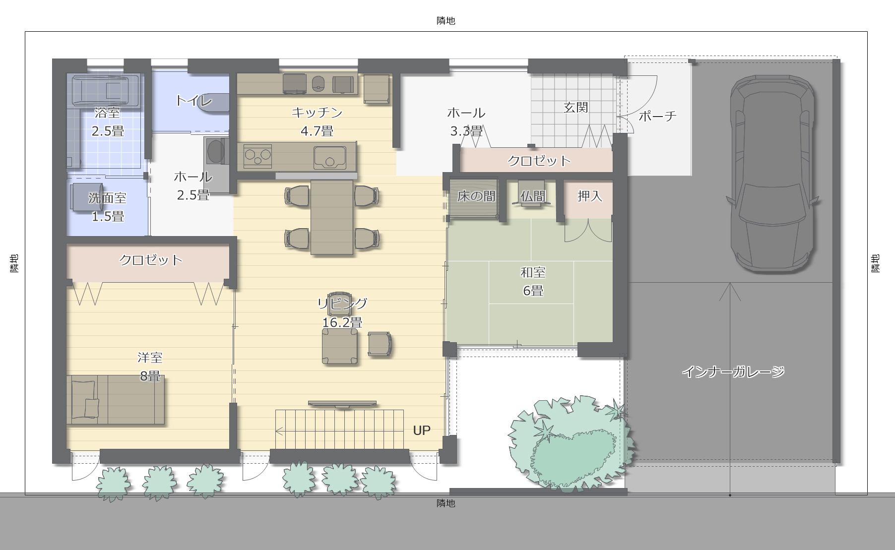 二世帯住宅の間取り