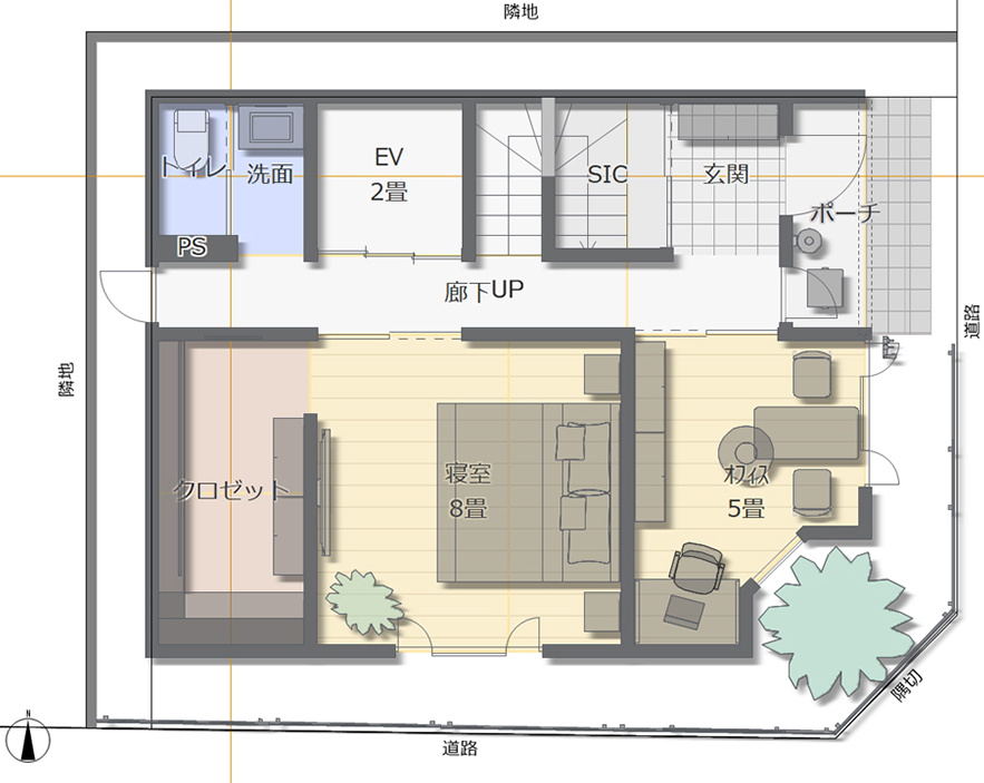 アウトドアが楽しめる一戸建ての間取