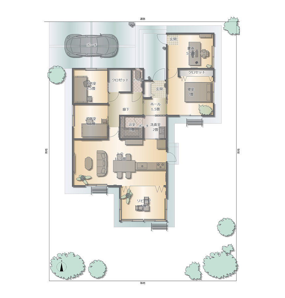 ウイルスを持ち込ませない間取り