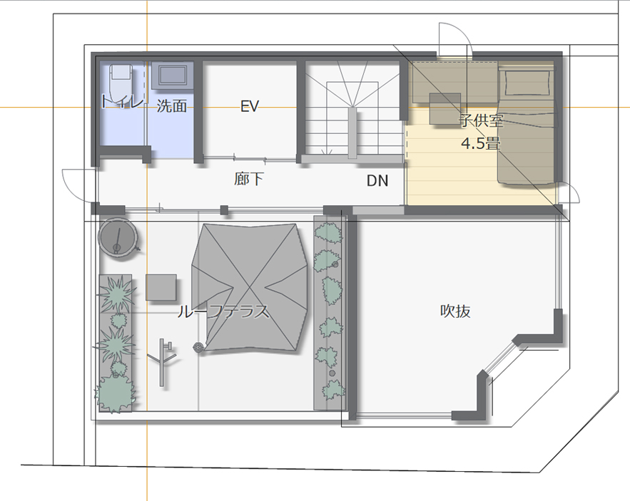 アウトドアが楽しめる一戸建ての間取