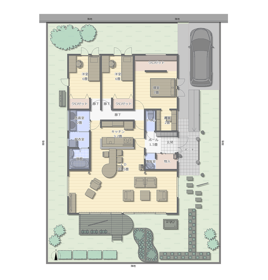 ウイルスを持ち込ませない間取り