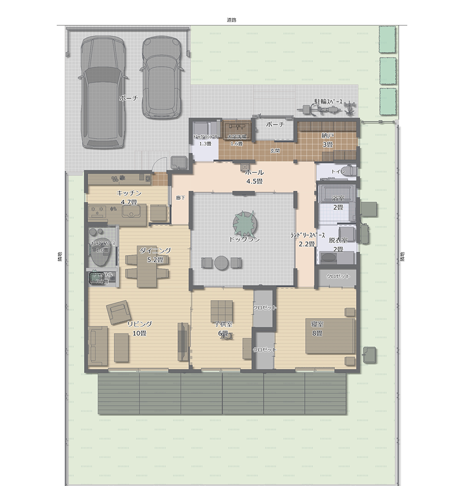 犬と暮らす間取り