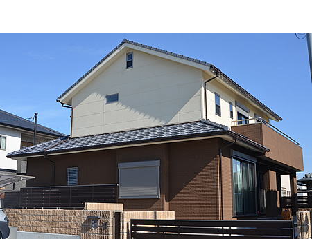 マイホームデザイナー活用事例「広い家族空間」・完成写真