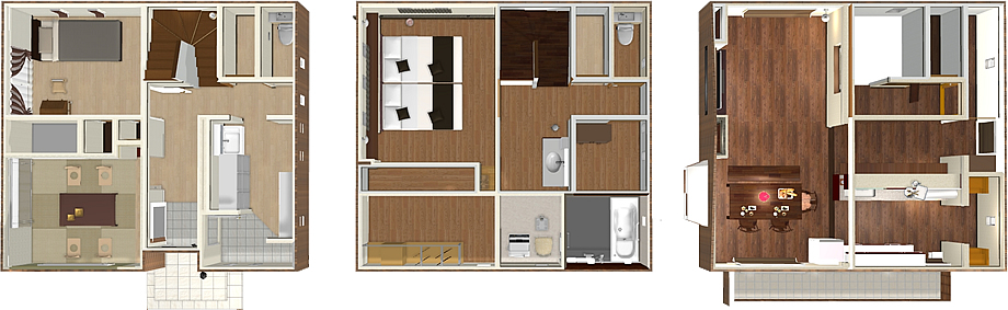 マイホームデザイナー活用事例「動線にこだわったタイルの家」・間取り