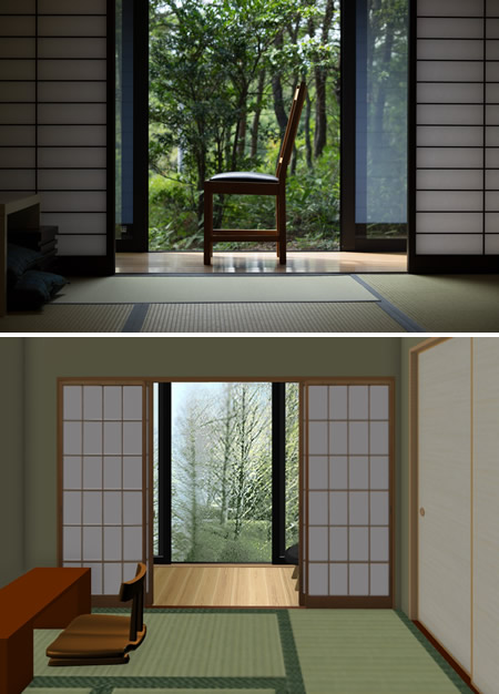 マイホームデザイナー活用事例「二人の森の家」内観