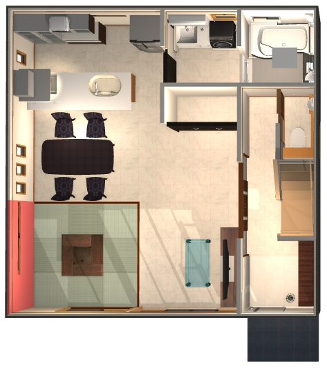 マイホームデザイナー活用事例「和モダン」内観