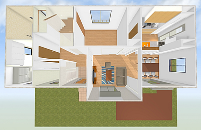 マイホームデザイナー活用事例「高い買い物なので…」3Dマイホームデザイナーで作成した室内イメージ