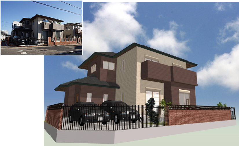 マイホームデザイナー活用事例「ハウスメーカーとの打ち合わせ時活用！」内観イメージ