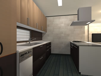 入口側（ドア）からの眺め