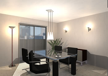 モダンスタイルの照明