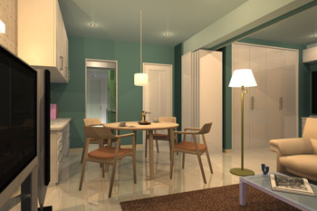 ダイニング（パース）