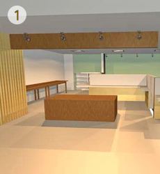 店舗パース JAPAN KICHEN