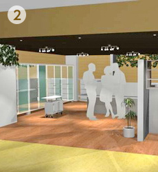 店舗パース グリーン・ヒット