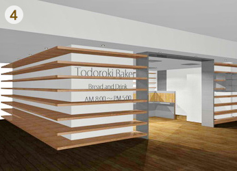 店舗パース T Baker