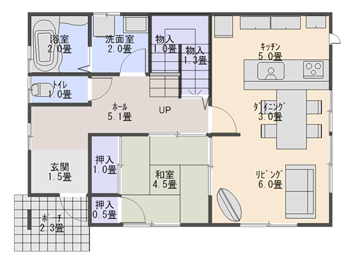 収納重視の間取り8