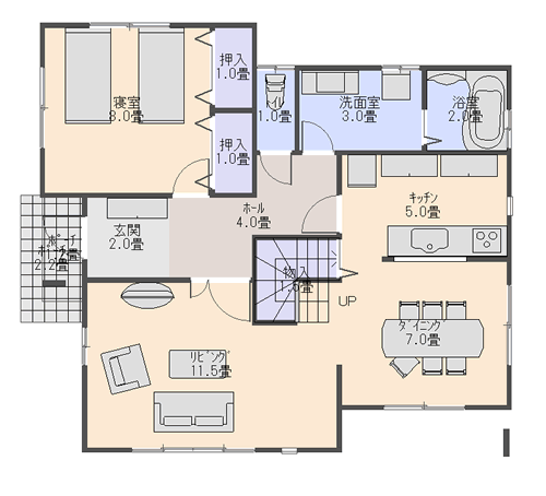 1階間取り