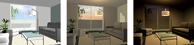 昼夕夜の切り替え例