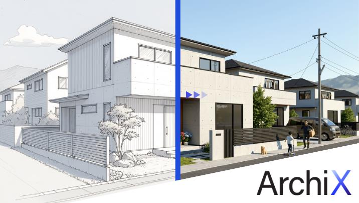 建築パース生成AI「ArchiX」