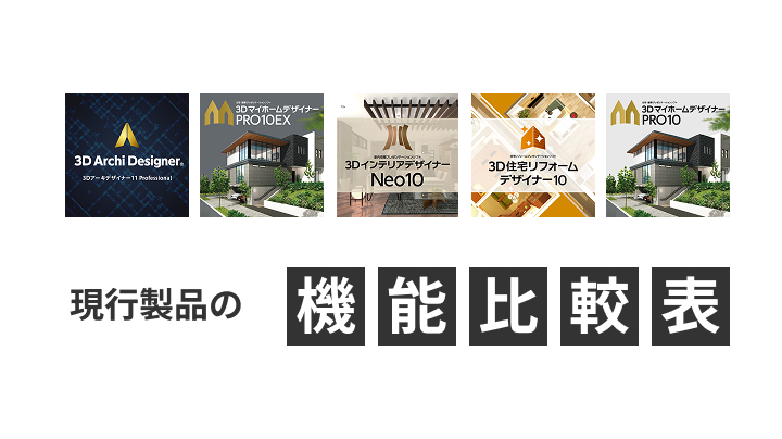 現行製品の機能比較表