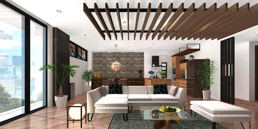 3Dインテリアデザイナー Neo10で作成した外観パース