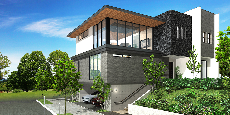 3Dマイホームデザイナー PRO10で作成した外観パース