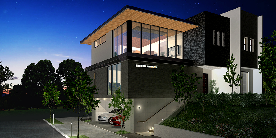 3Dマイホームデザイナー PRO10EXで作成した外観パース