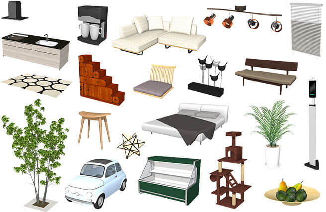 豊富な住宅関連のデータ素材