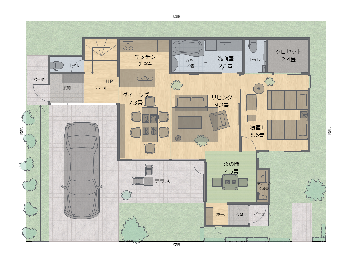 平面図をワンタッチでデザイン切り替え | 機能紹介 | 建築CAD