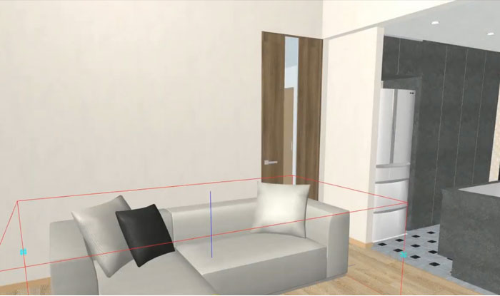 間取りから立体化・パーツ配置動画