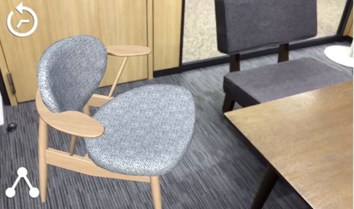 ARでバーチャル家具配置