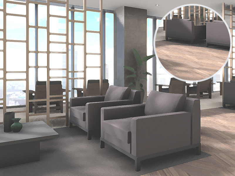 水彩調の3Dパース