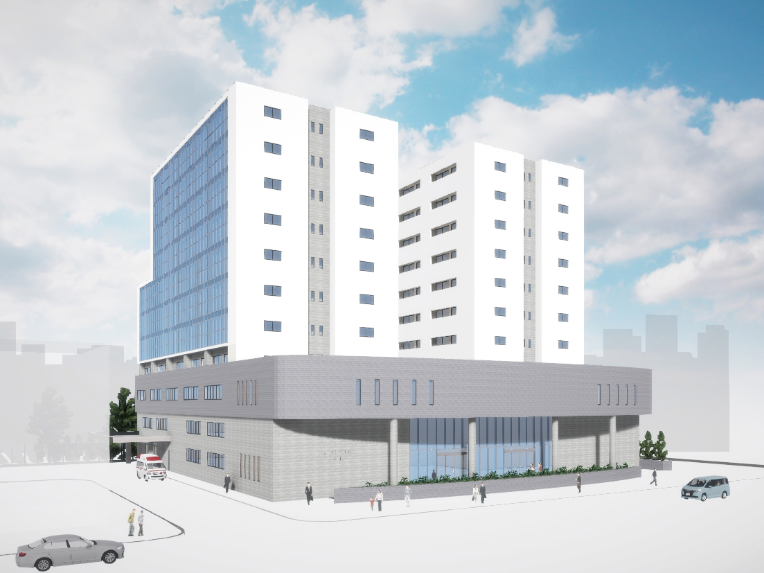 総合病院 外観パース