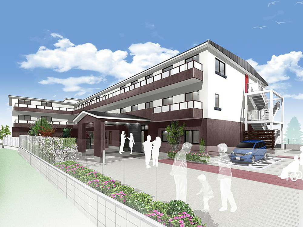 福祉施設外観パース