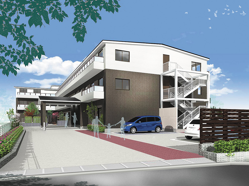 福祉施設外観パース