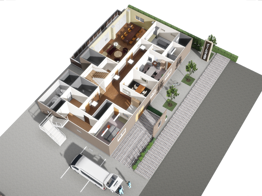 福祉施設パース