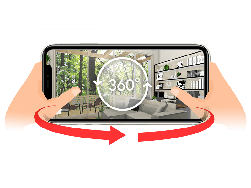 パース図を「360度パノラマ画像」に出力