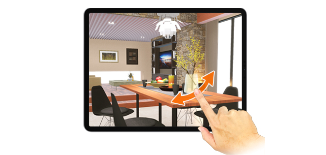 360°ぐるぐると見渡せ、あらゆる箇所をすみずみまで確認できます。