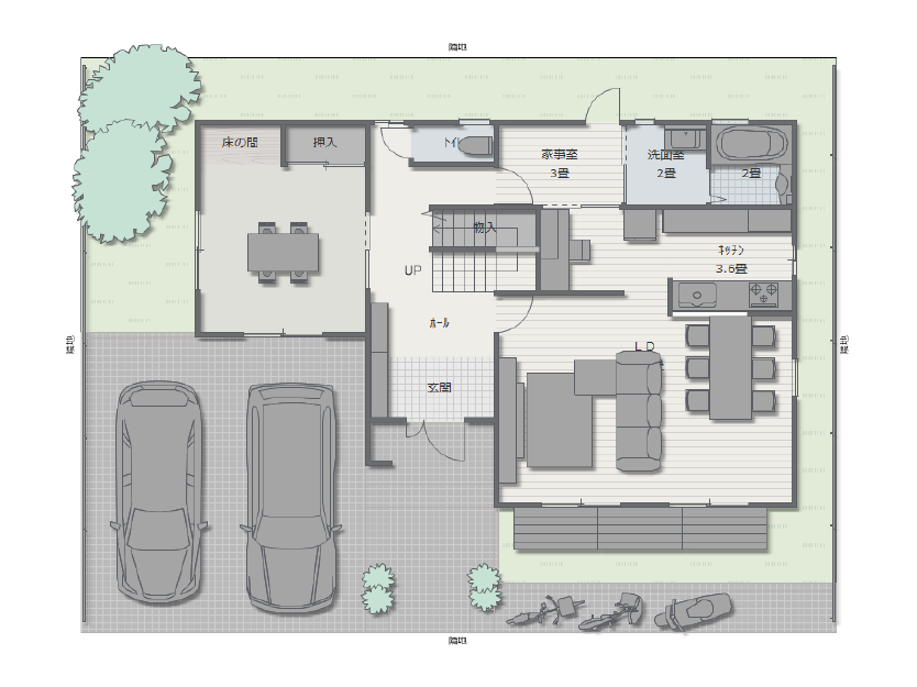 低彩(家具・線)