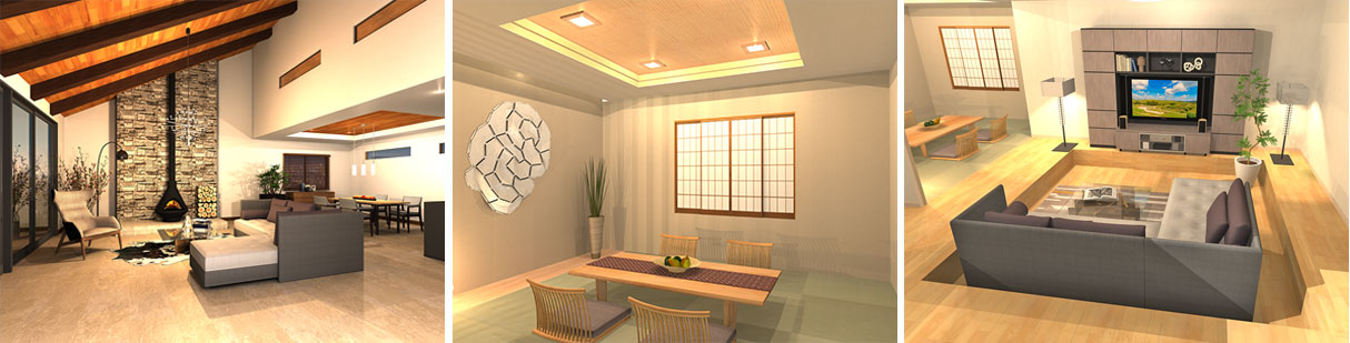 勾配天井・折上げ天井・床段差