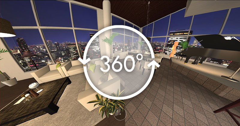 内観360度画像ダウンロード