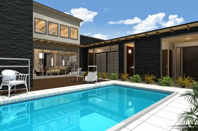 プール付き住宅