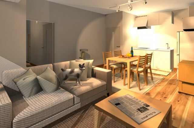 ネコと暮らすまったりスローライフ空間