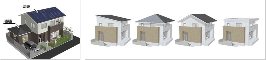 3Dマイホームデザイナー13で作成できる屋根